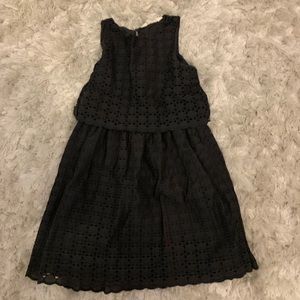 Dark Gray casual dress for girls.